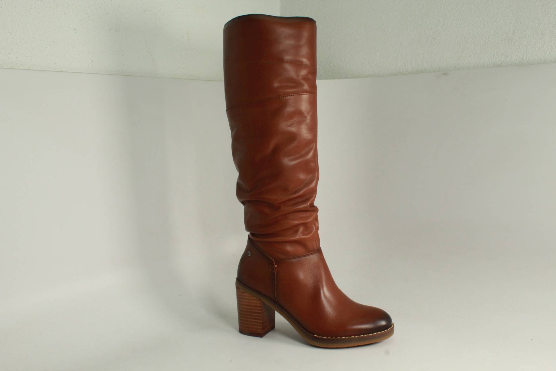 botas camel cano alto