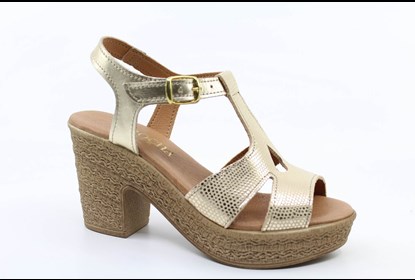 SANDALIAS SENHORA SALTO MEDIO
