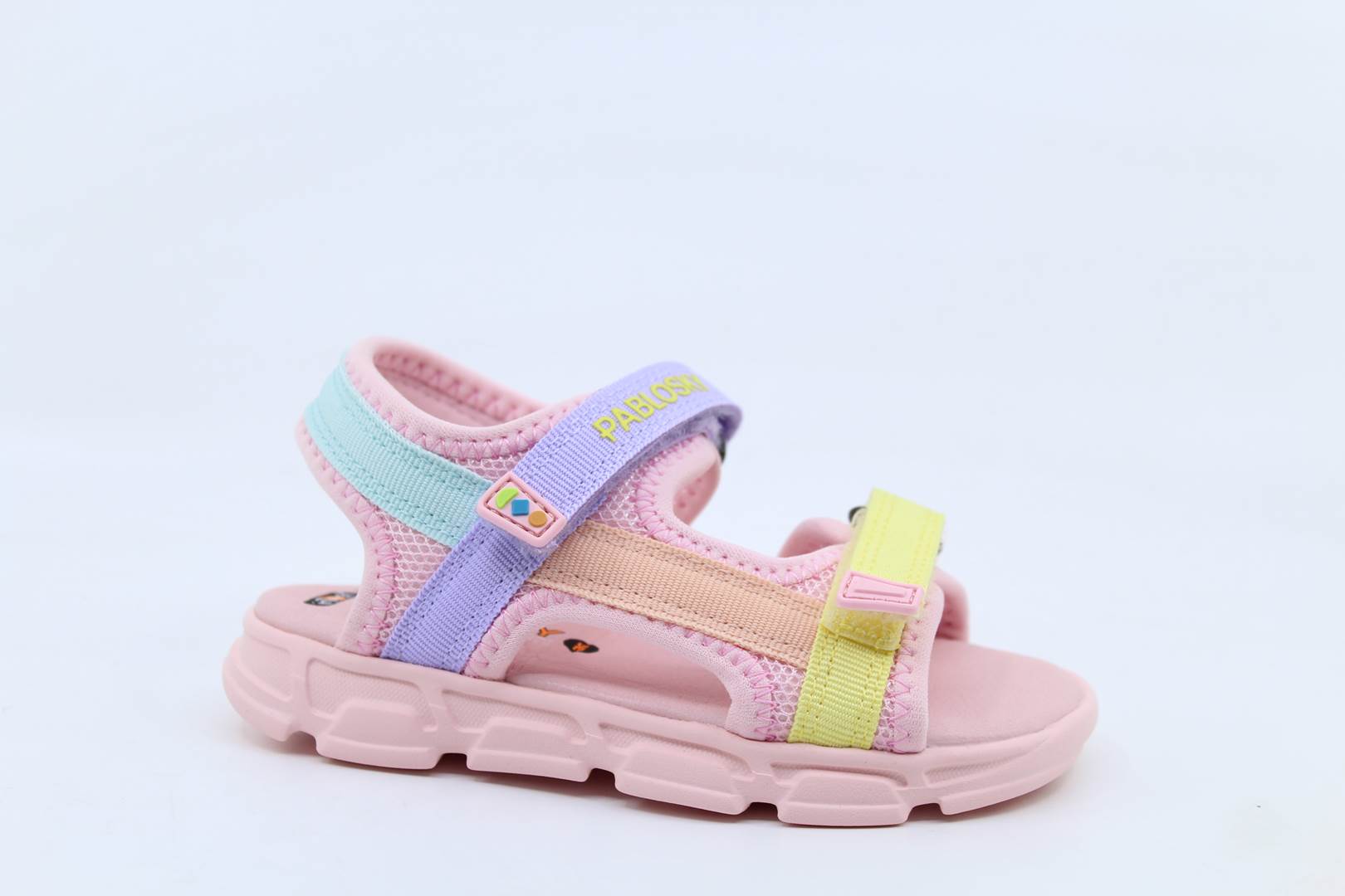 Pablosky Jauja 055750 Sandali Bambini In Pelle - Flessibili E Antiscivolo, Chiusura Adesiva