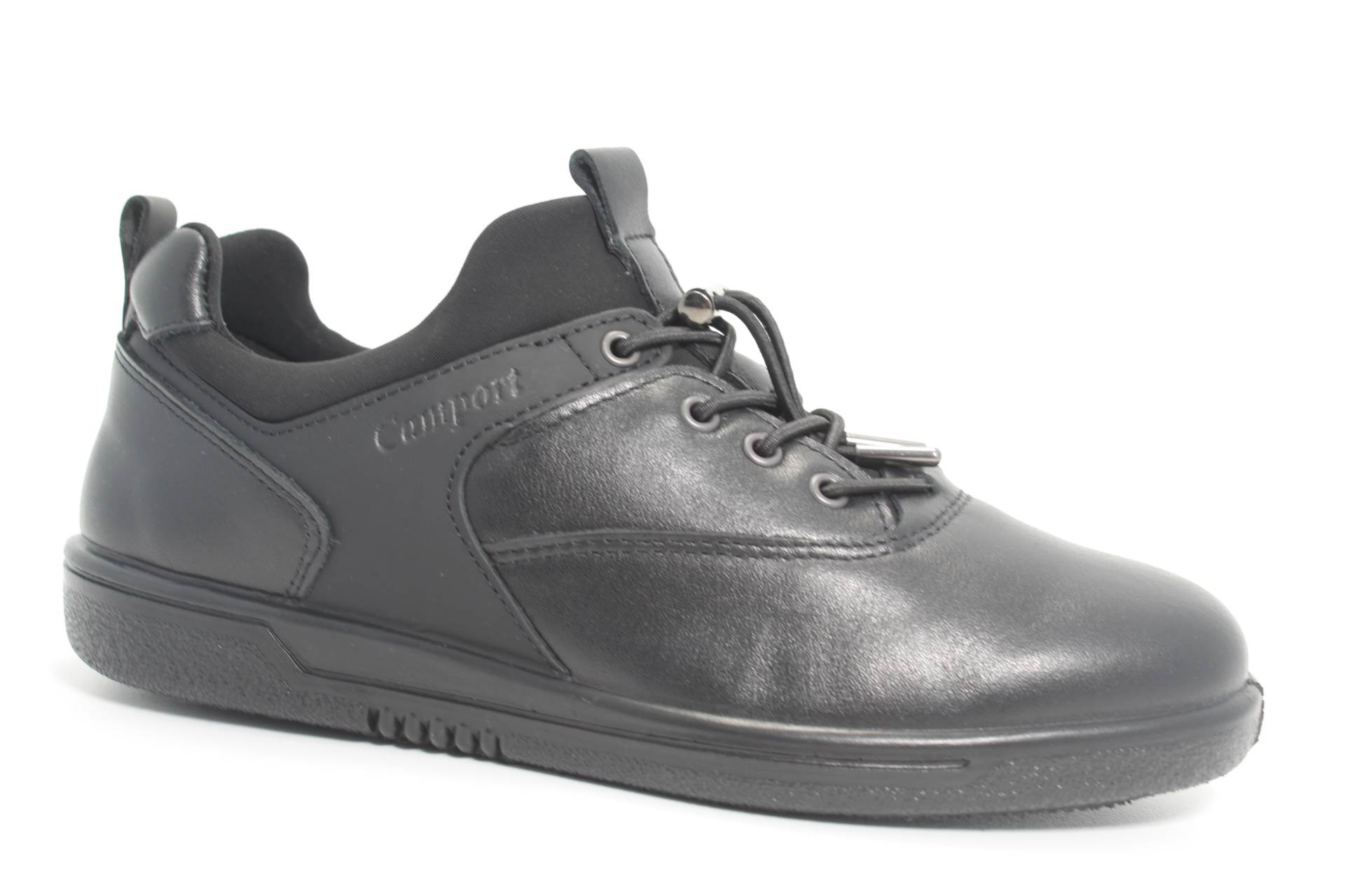 Botas de Homem, em Pele cor Preta. \ufeff Marca CAMPORT